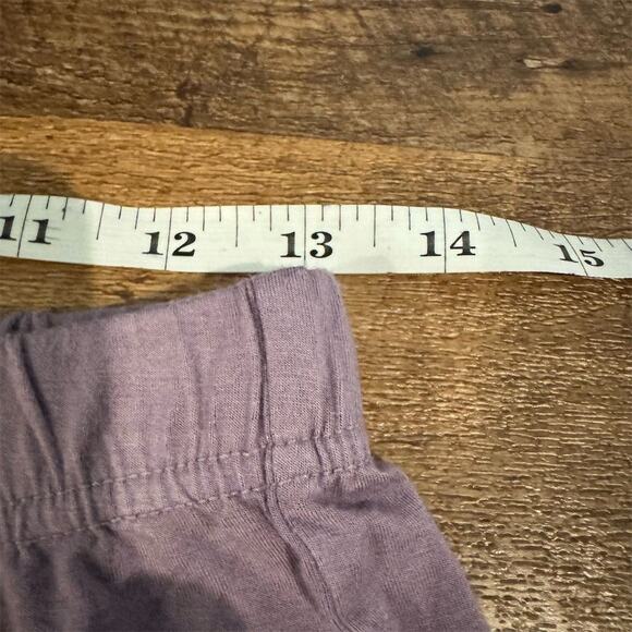 Wiwi Lavender Purple Wide-Leg Pull-on Pants Bamboo Comfort Size M Casual FLAWS - Picture 8 of 10